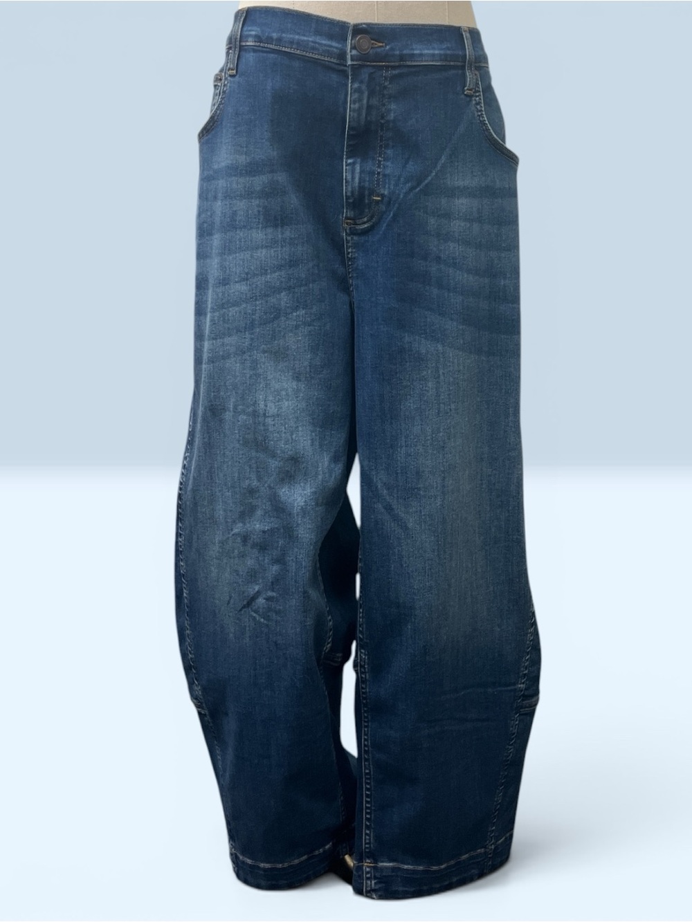 *NWT* Ruti Wide-Leg Women's Dark Blue Denim Jeans
